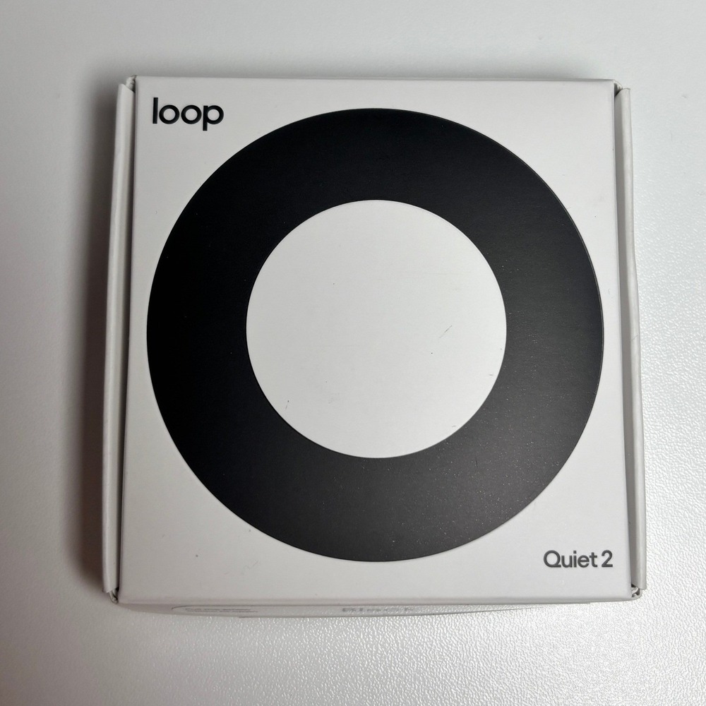 Loop Unisex Silicone Quiet 2 Earplugs Noise Reduction Black New Open Box